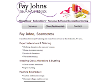 Tablet Screenshot of fayjohnsseamstress.com